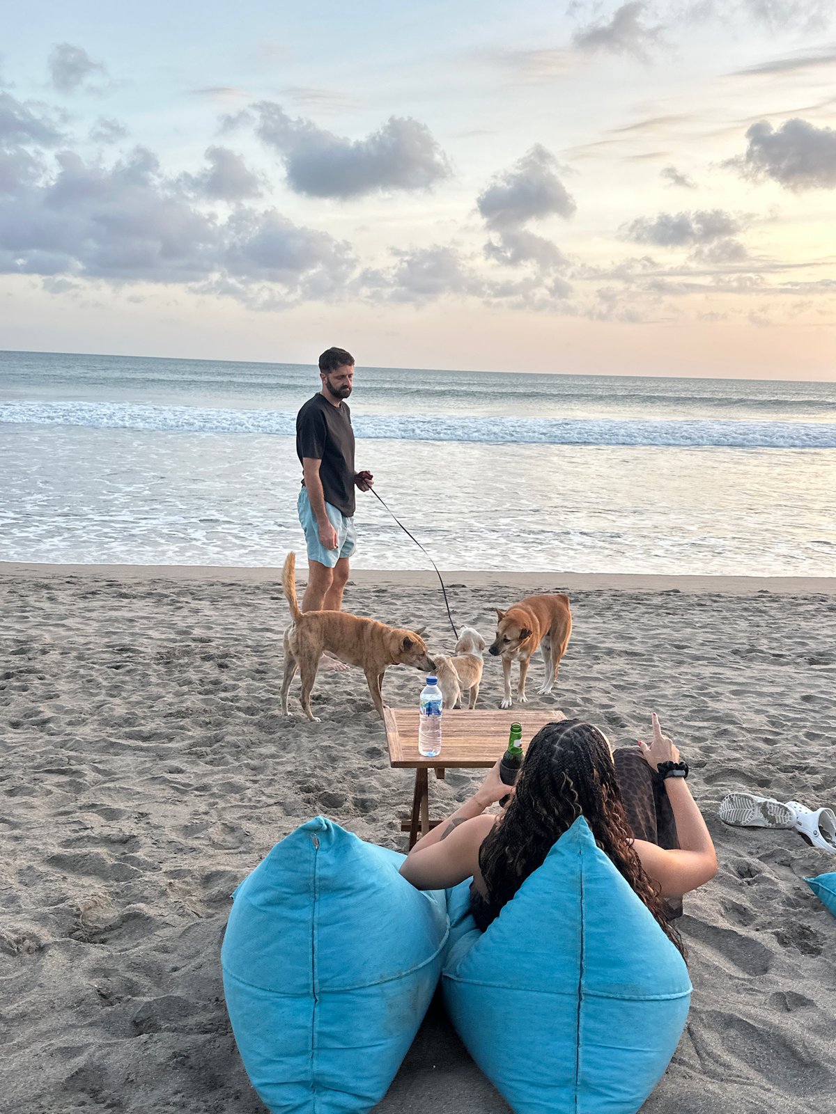 Beach day with family and friends along North Kuta's shore