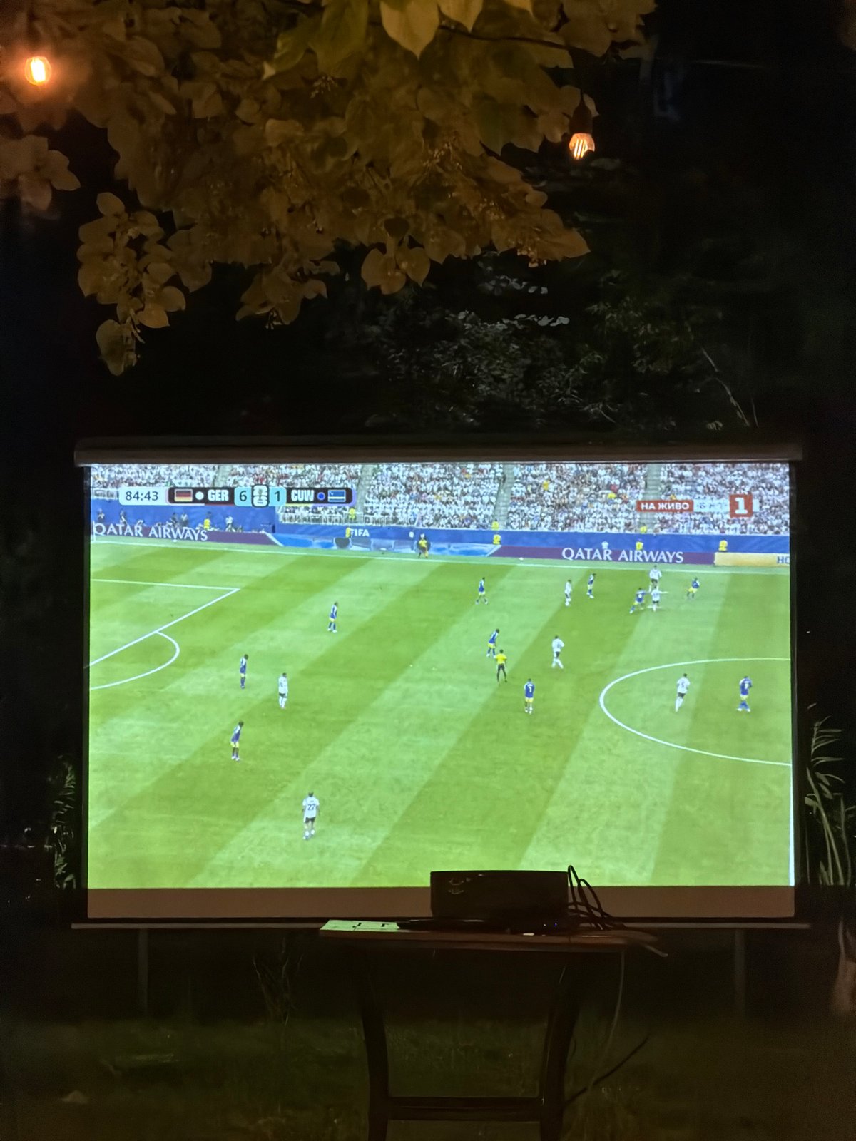 Evening soccer viewing and dining in Burgas, Bulgaria