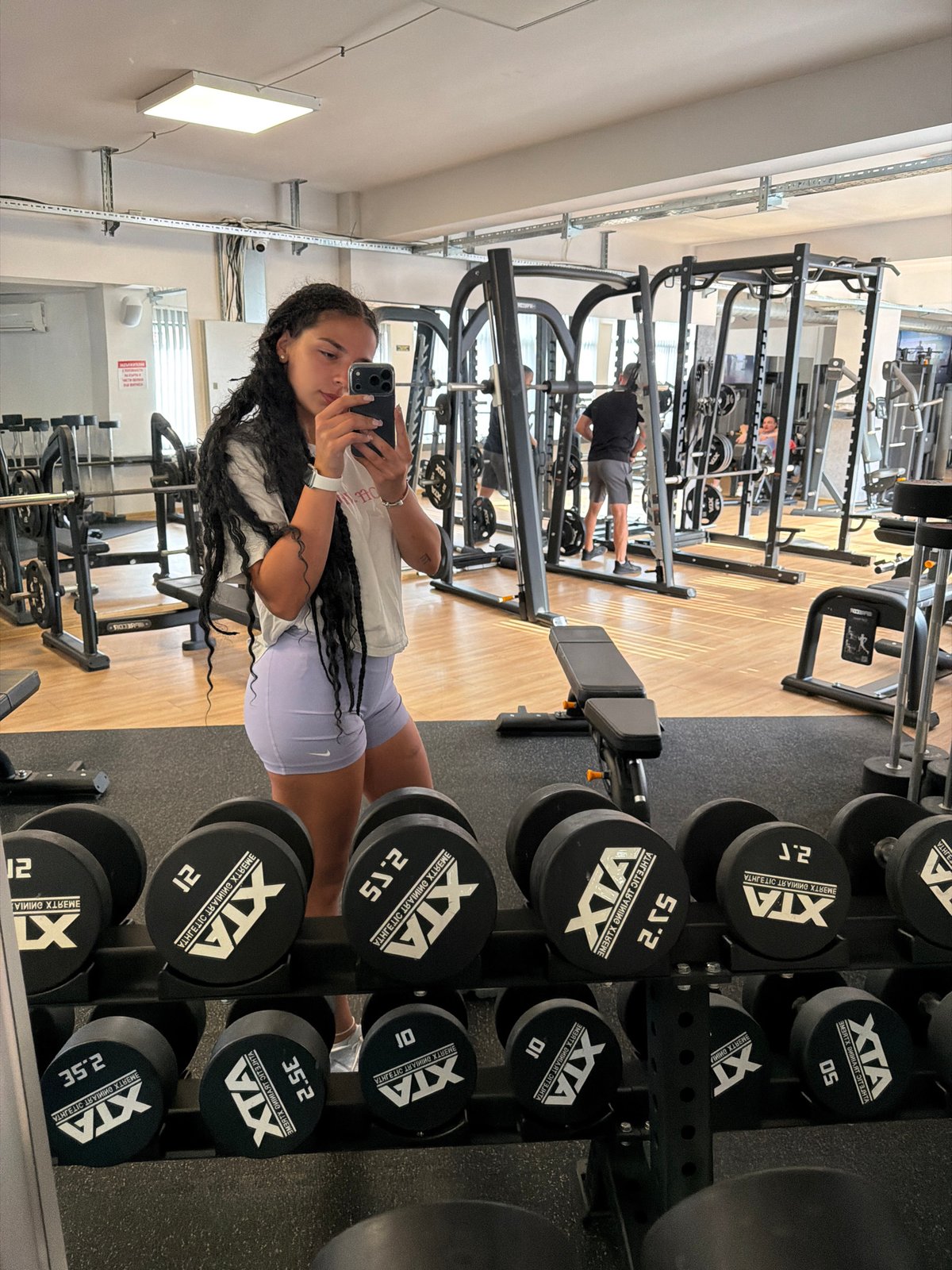 Gym selfie session across multiple spots in Gabrovo