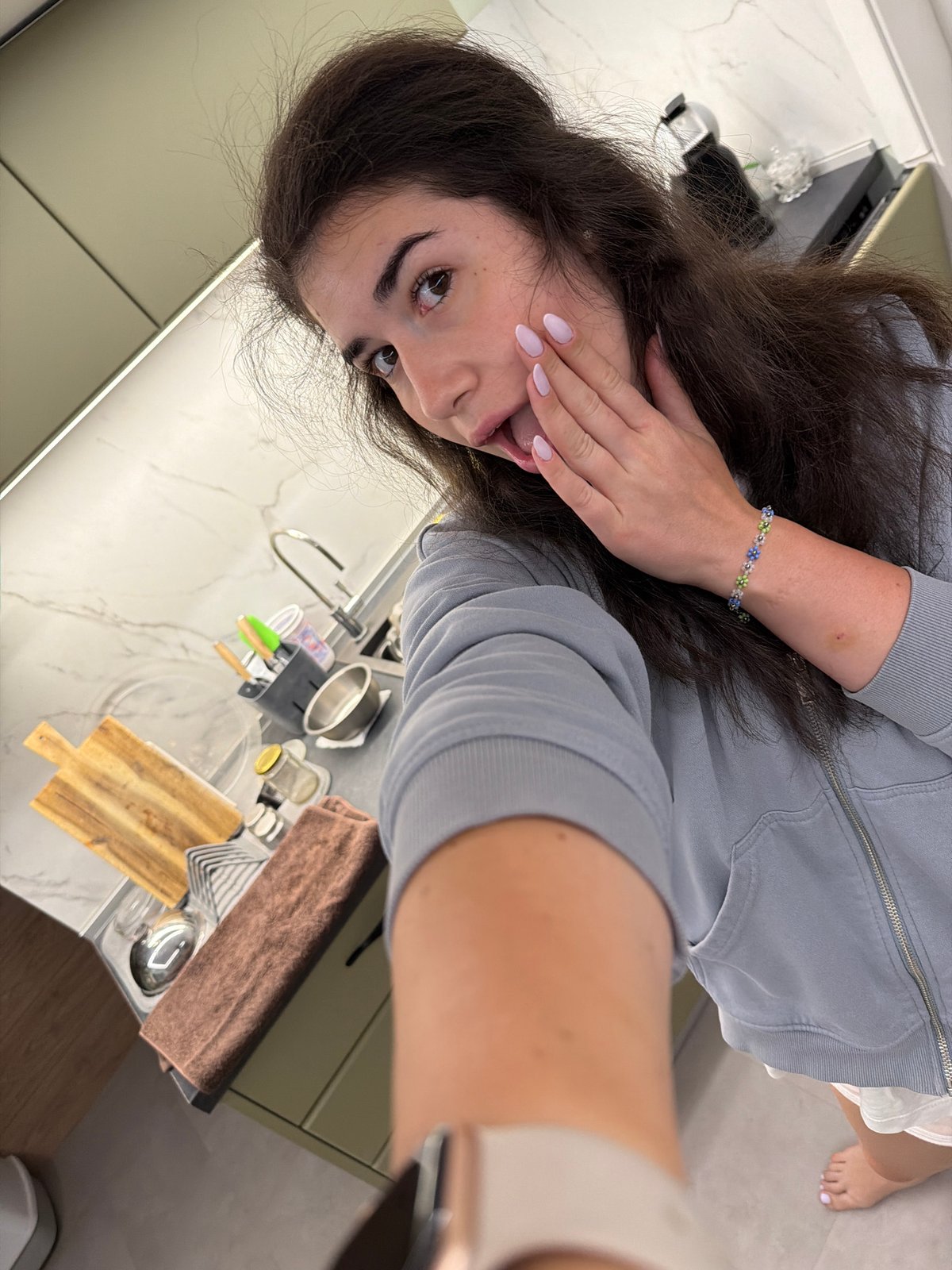 Apartment selfies and a very photogenic small dog in Sofia