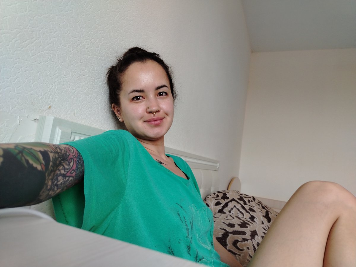 Woman observed in bedroom during late night hours in Noviy