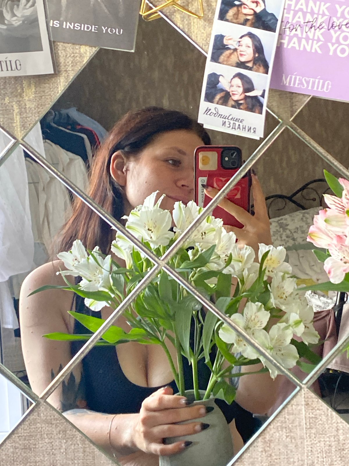Flowers, selfies, and a basket full of wrapped chocolates in Chaikovsky