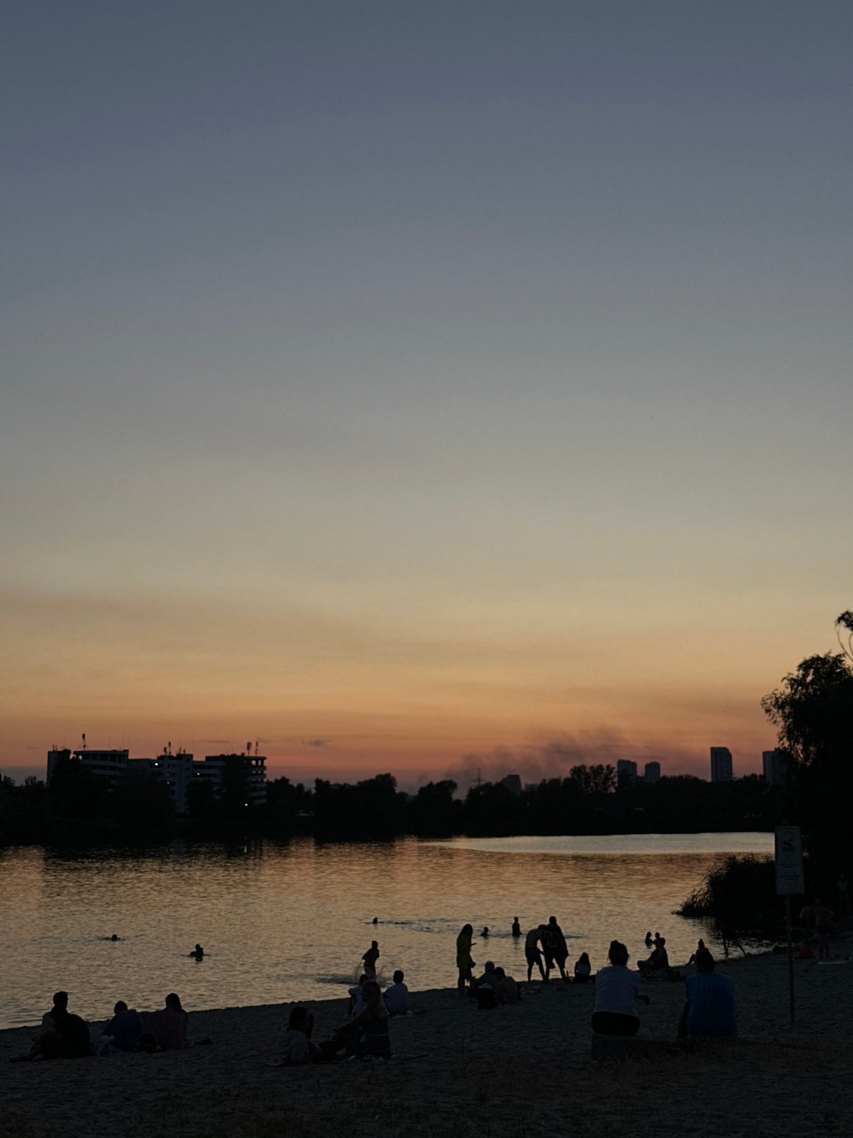 Summer evening along the Dnieper, Kyiv streets and riverside