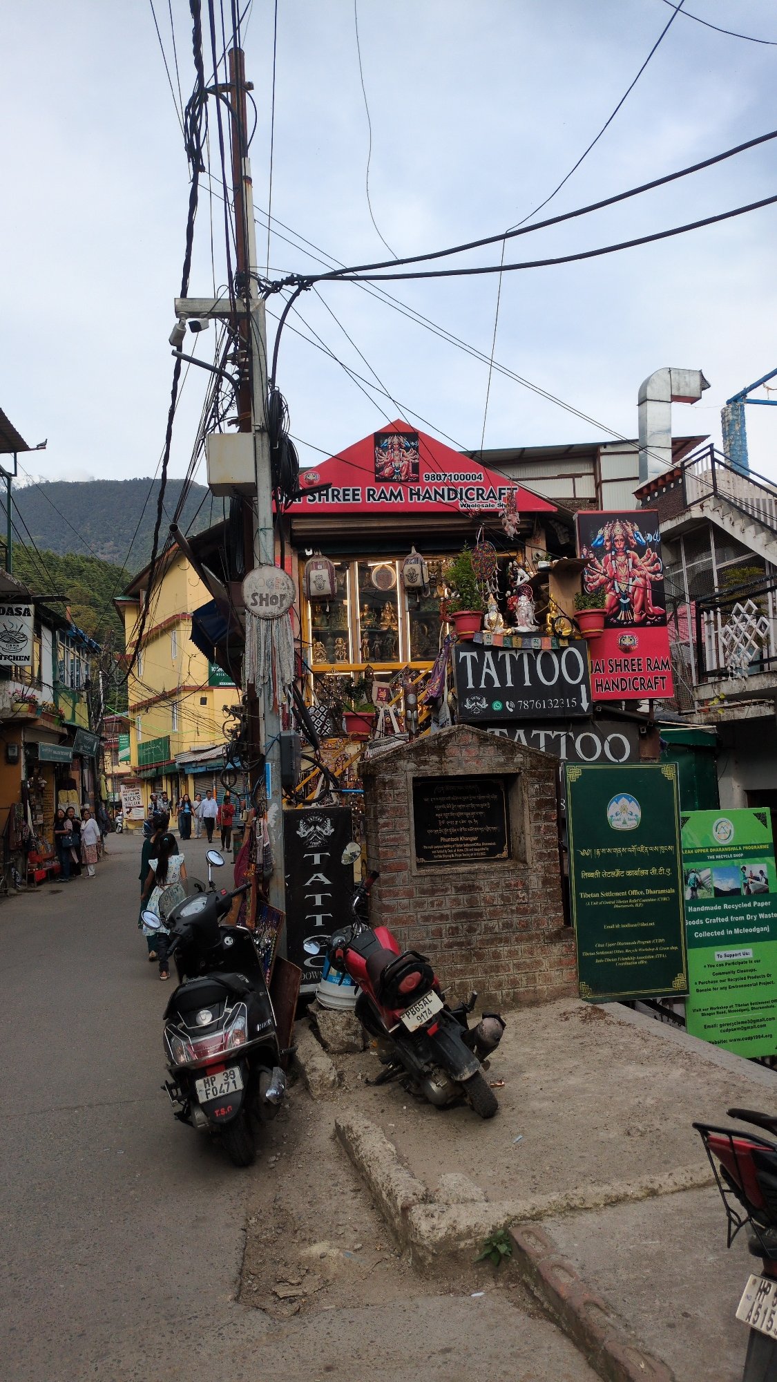 Daily life documented in Dharamkot village streets and markets