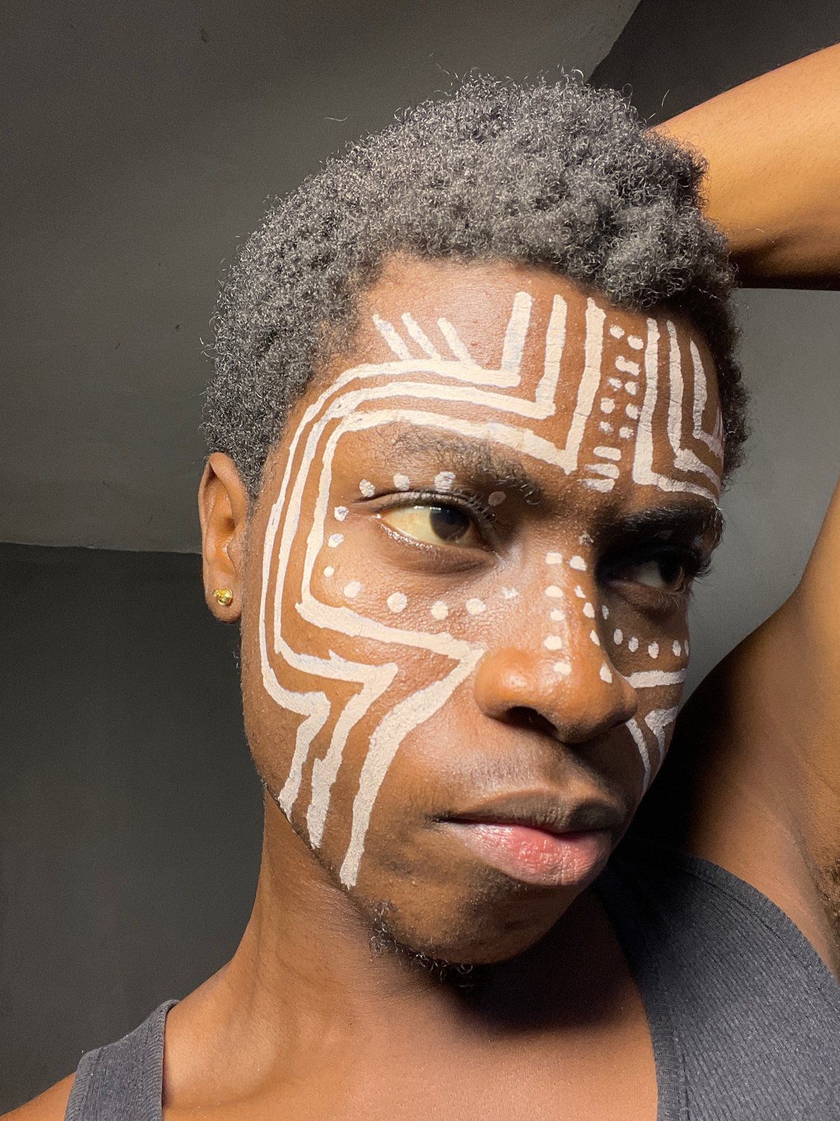 Traditional face painting documented in Nkpor, Nigeria