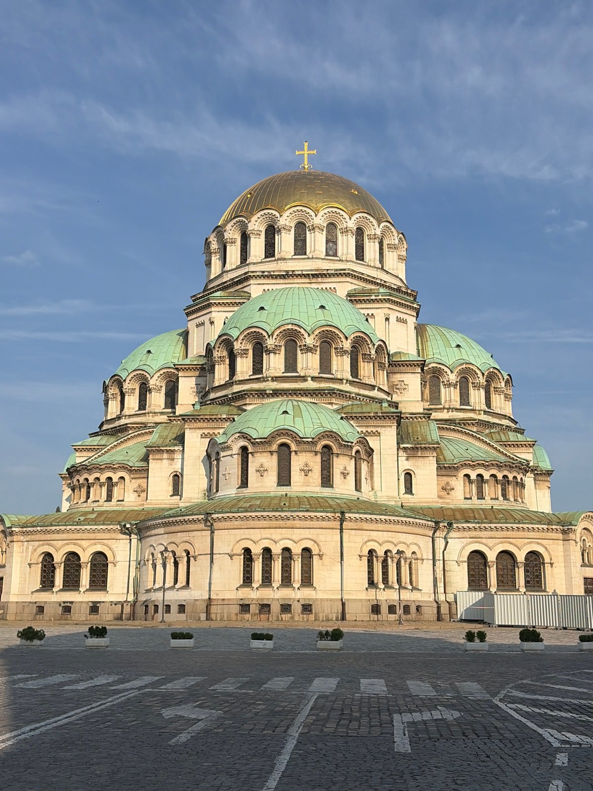 Morning architectural documentation in Sofia captures cathedral and library