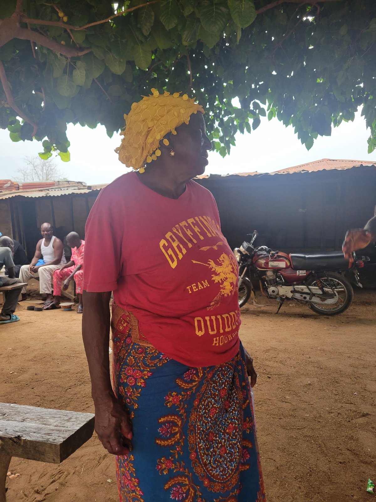 Community life documented in Madalla, Nigeria daytime gathering
