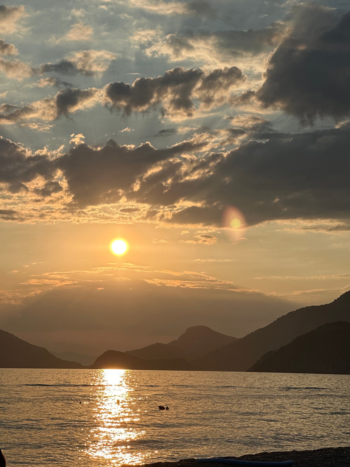 Golden hour on the Fethiye coast, summer solstice