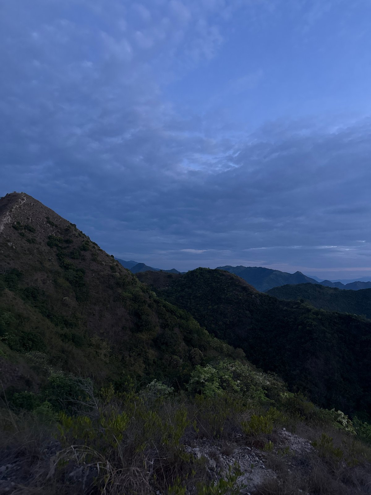 Sunset to night mountain hike documented in Nha Trang