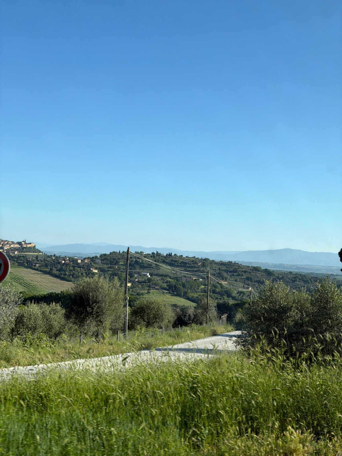 Clear morning landscape captured in Chianciano Terme, Italy