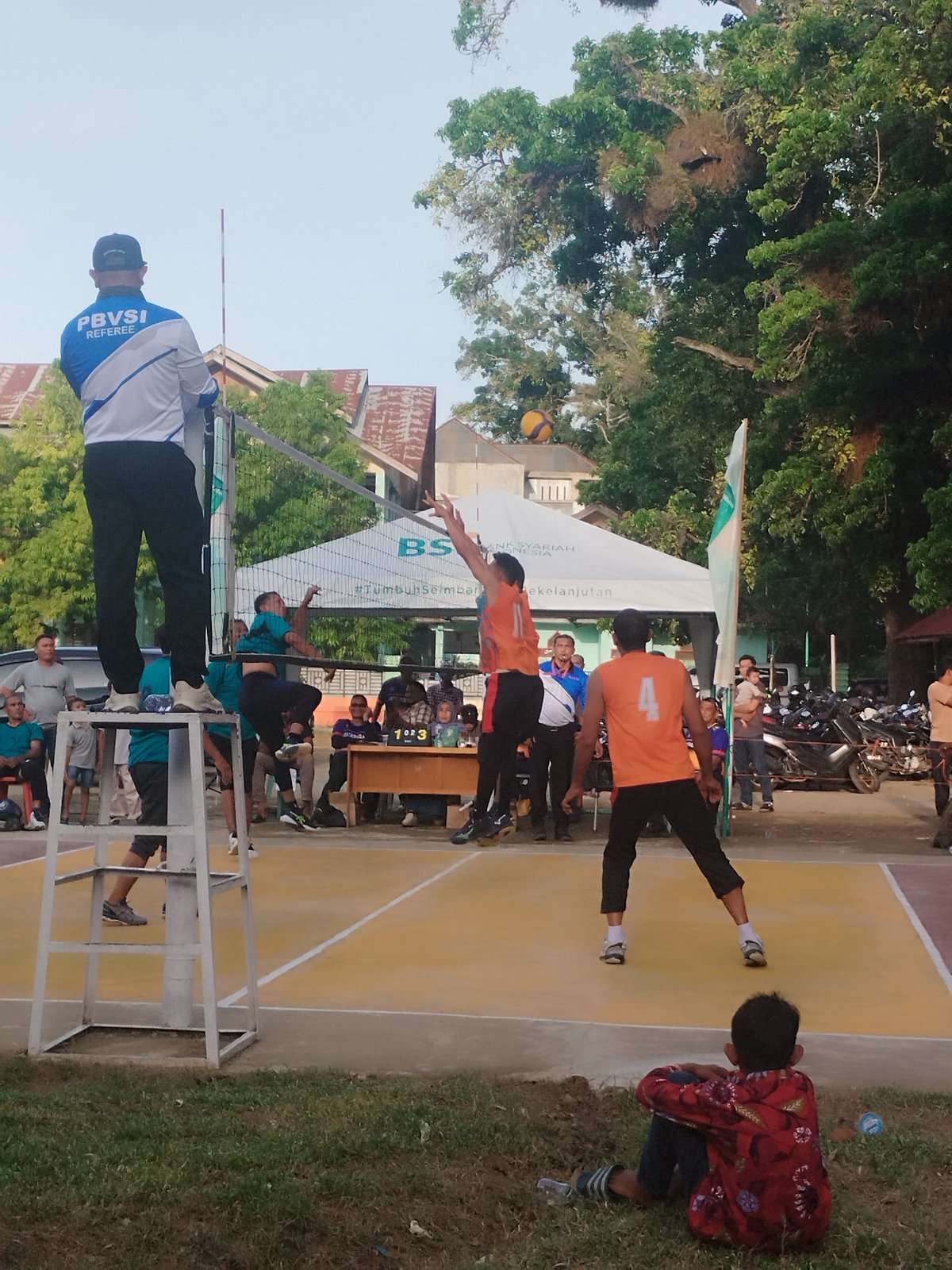Community volleyball tournament held in Lhokseumawe, Indonesia