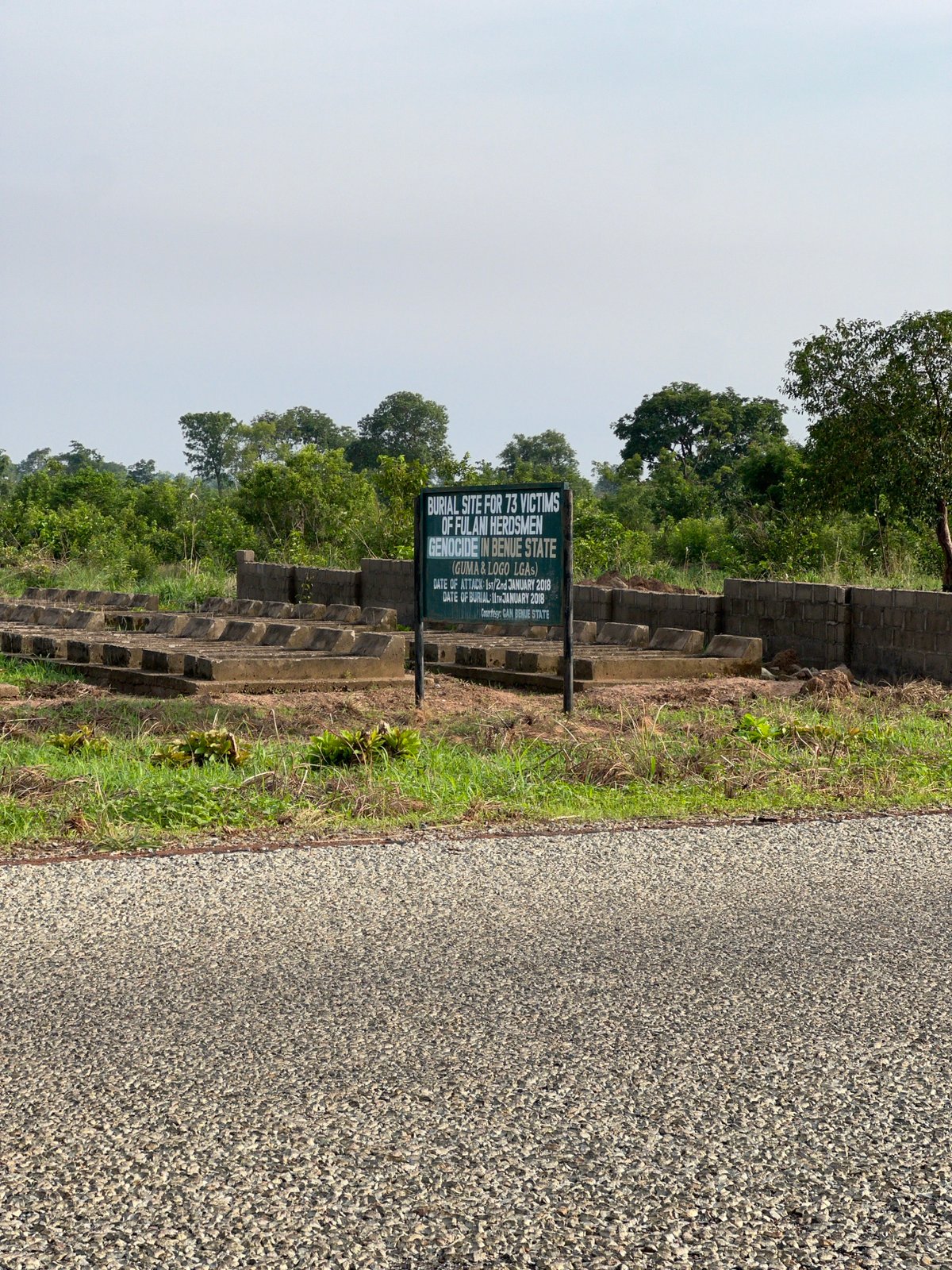 Driver visits memorial site for 2018 attack victims in Nigeria