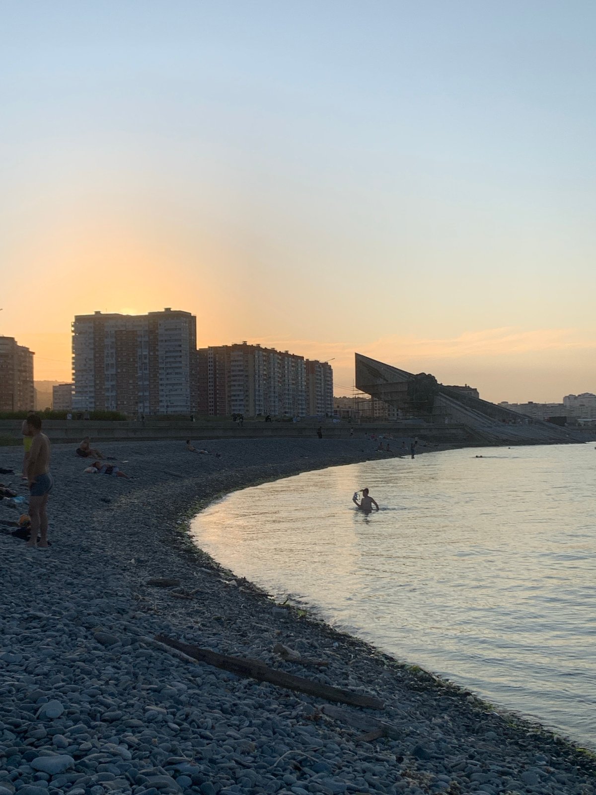 Lazy beach afternoon in Novorossiysk — swimming, SUP, shoreline lounging