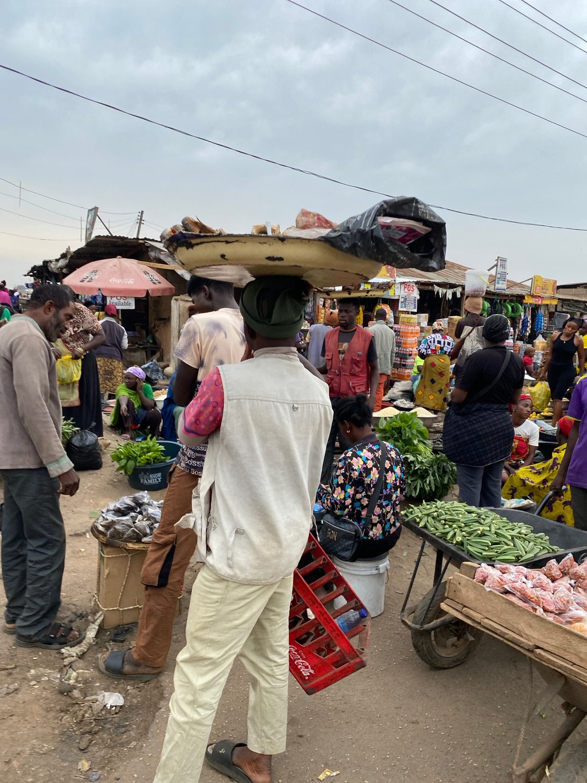 Daily market life continues in Bukuru, Nigeria streets