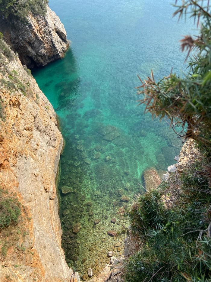 Morning cliff walk documented around Budva, Montenegro coastline