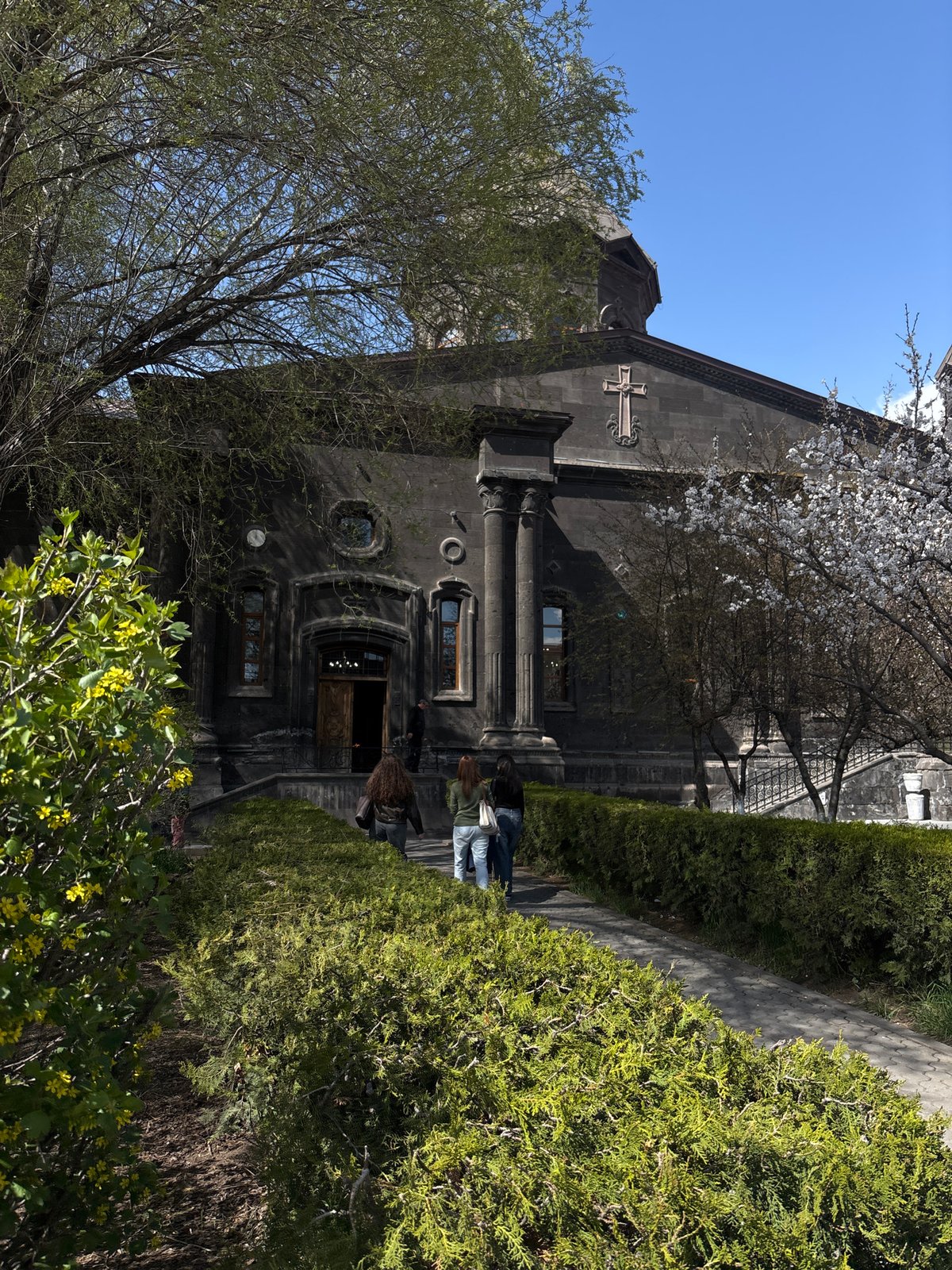 Morning street life documented in historic Gyumri, Armenia