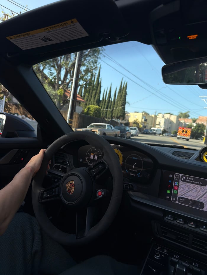 Evening Drive on Beachwood Drive in Los Angeles