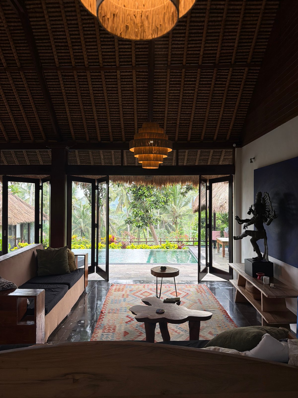 Person spotted in tropical villa's kitchen in Ubud District