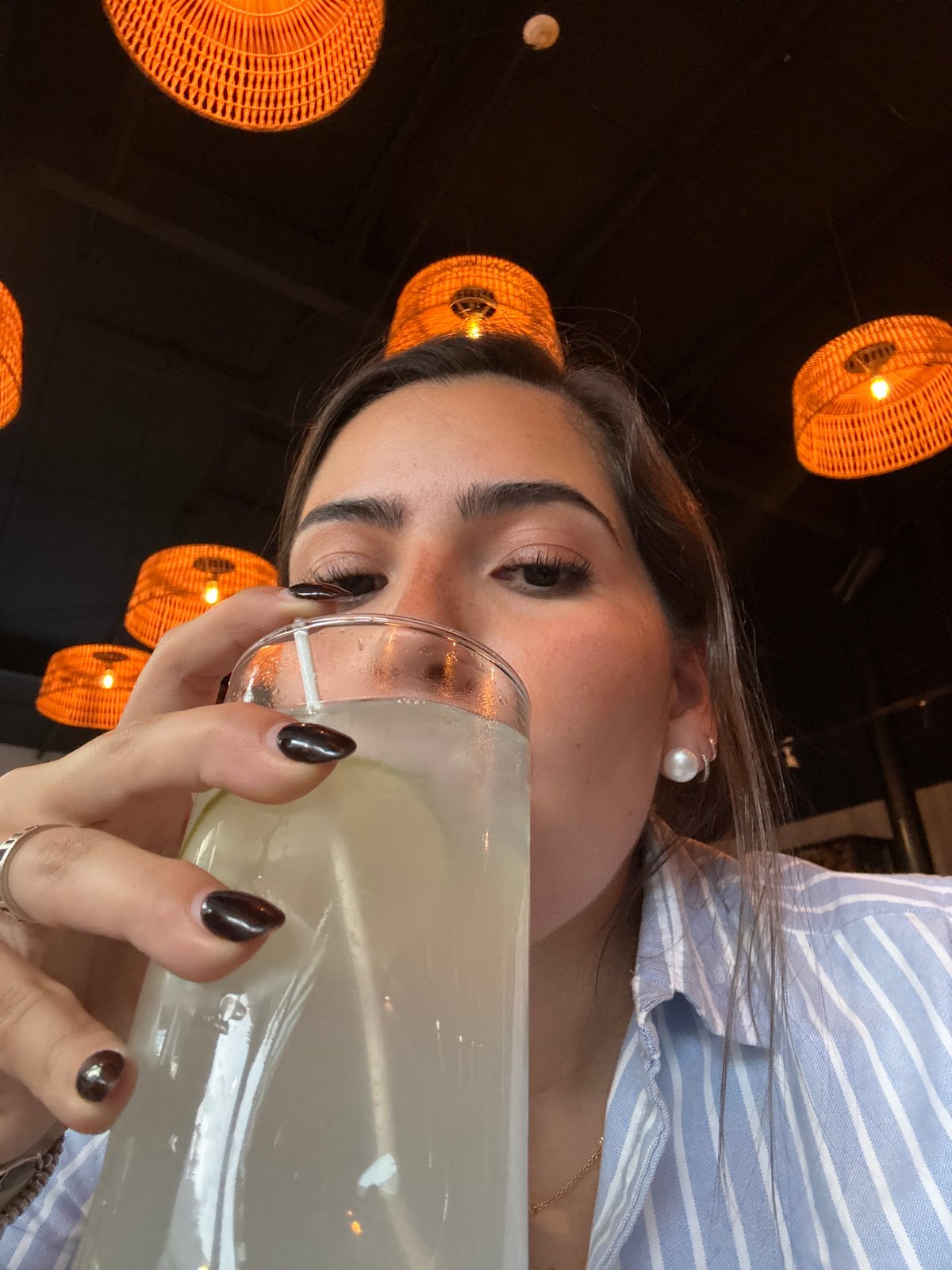 Late-night dining captured at Puebla restaurant
