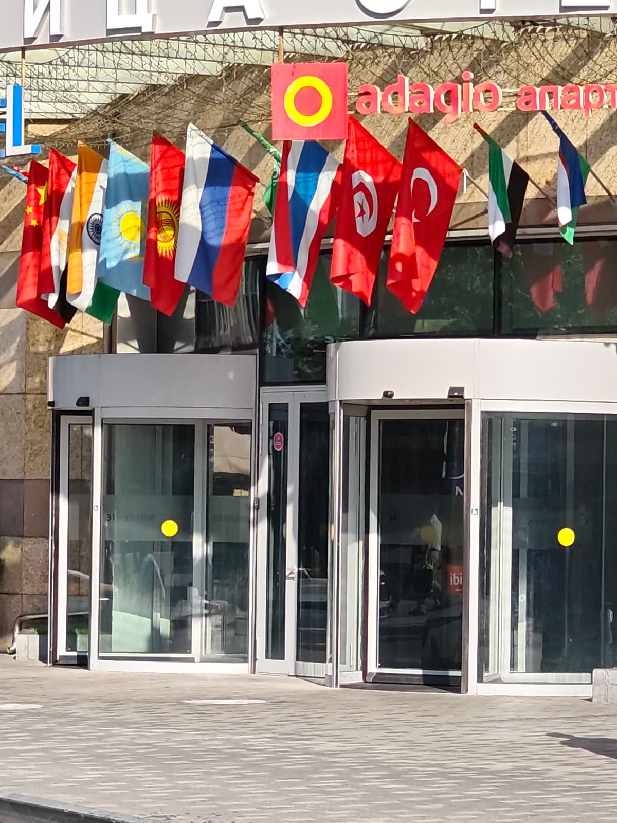 Morning stroll through Moscow City's glass and steel business district