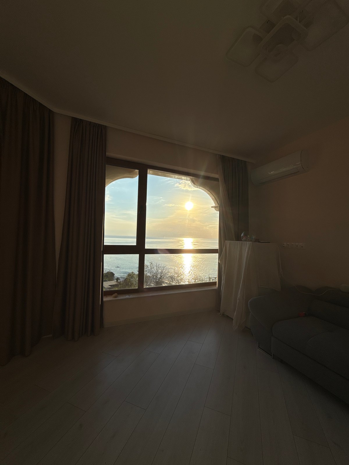 Indoor room scene captured overlooking water in Varna, Bulgaria