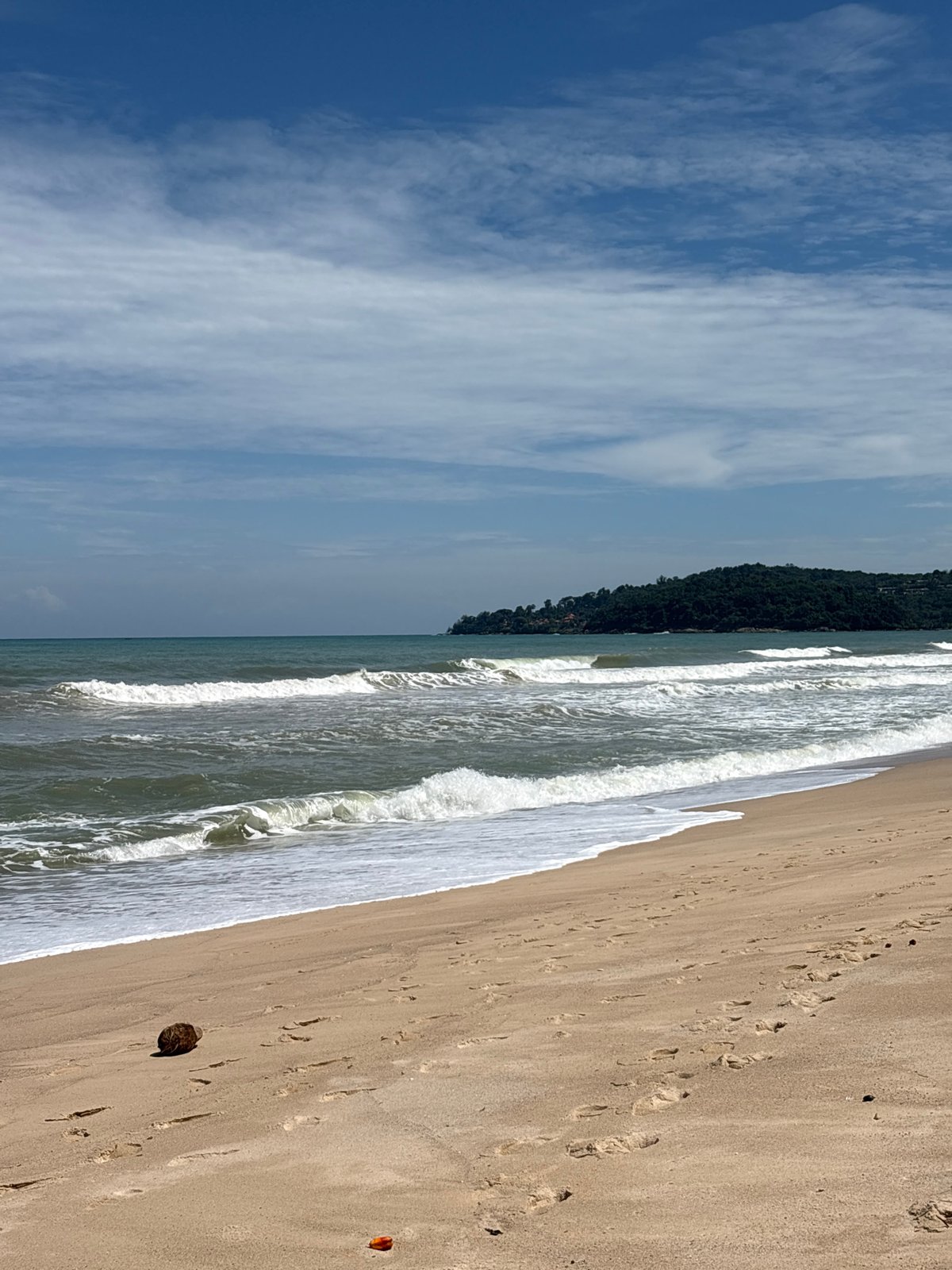 Family Beach Visit Captured in Choeng Thale, Thailand