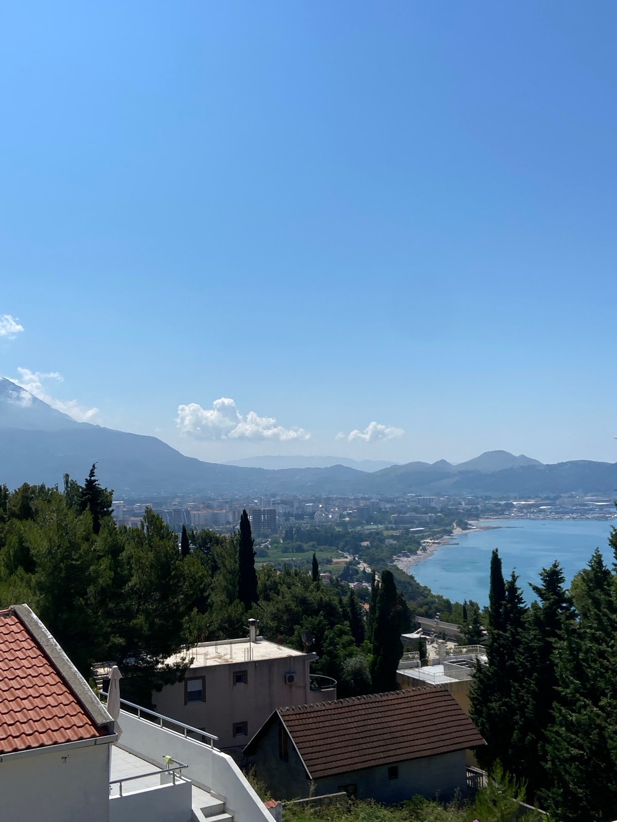Morning views captured across Šušanj, Montenegro coastal town
