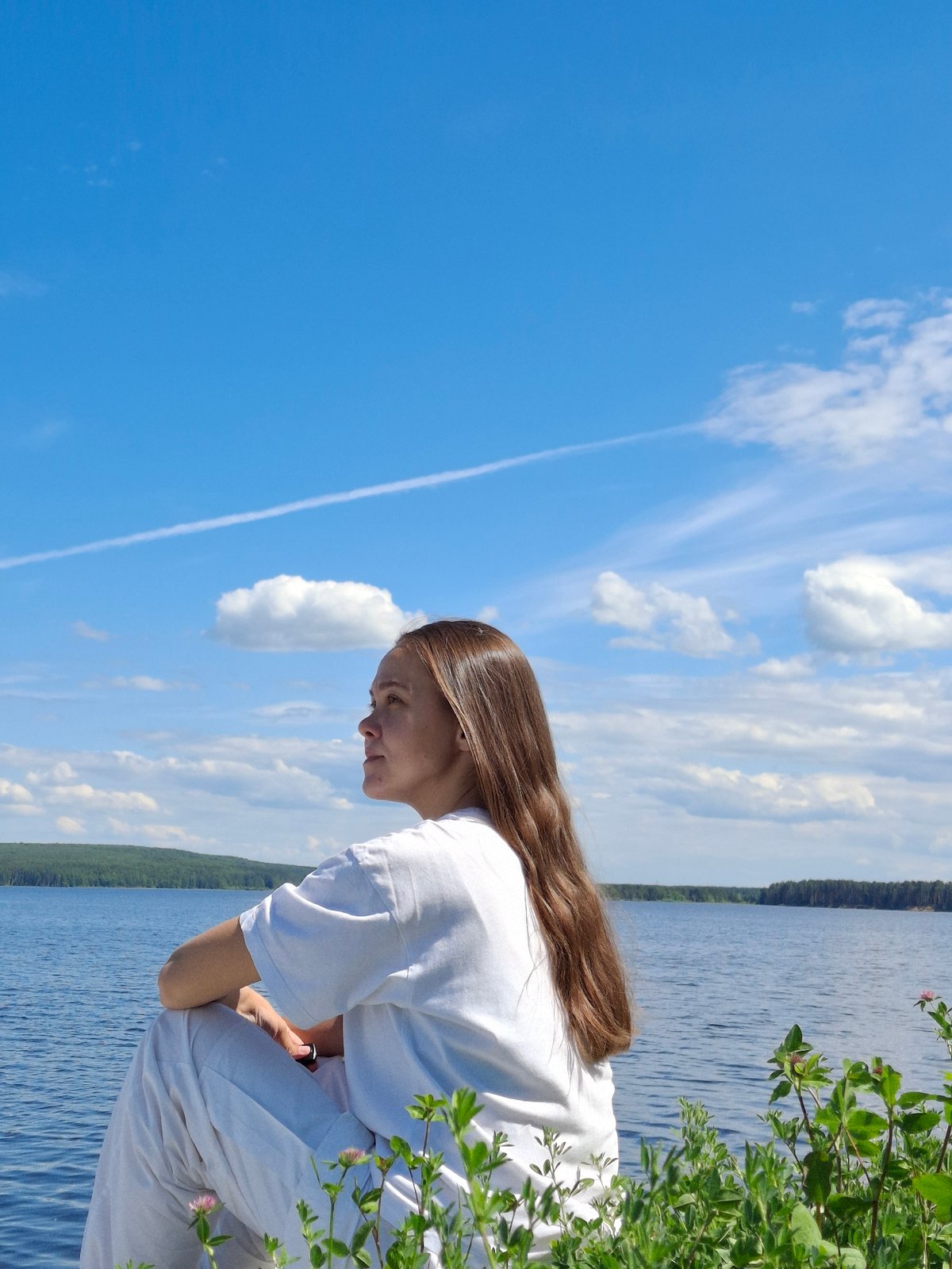 Morning riverside documentation captures peaceful scenes in Chaikovsky, Russia