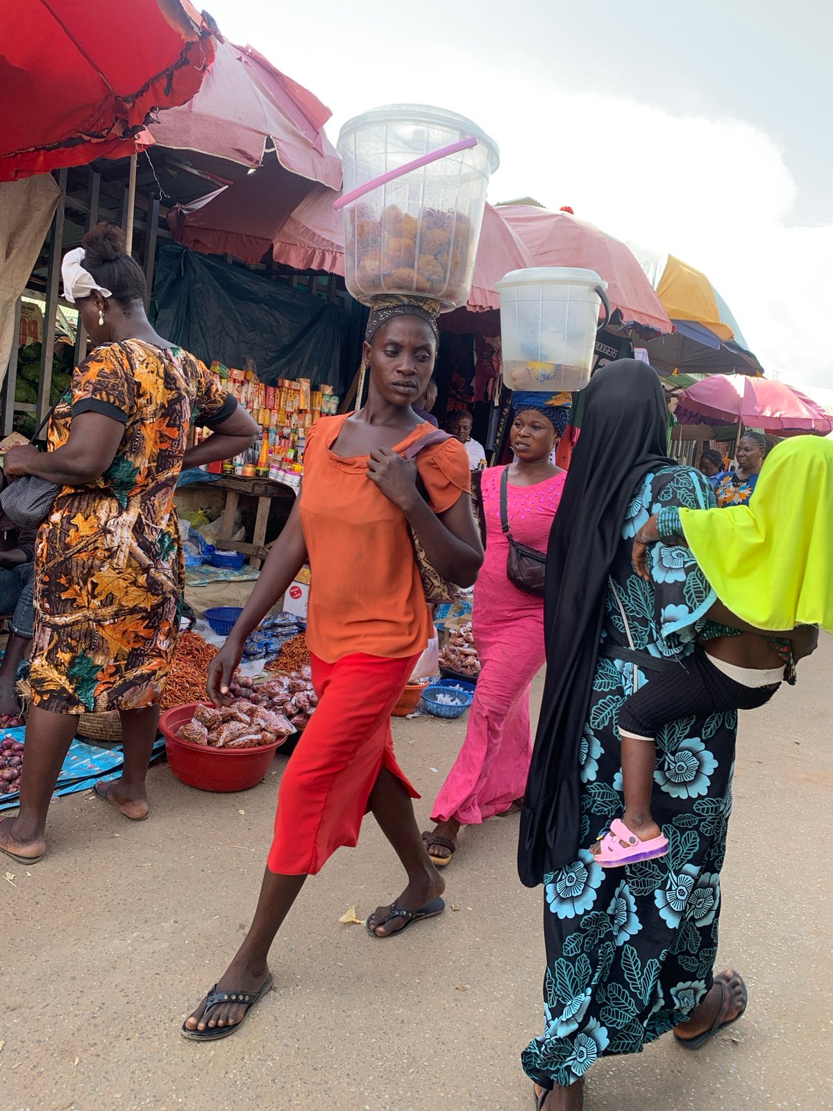 Akwanga market in full swing on a busy afternoon