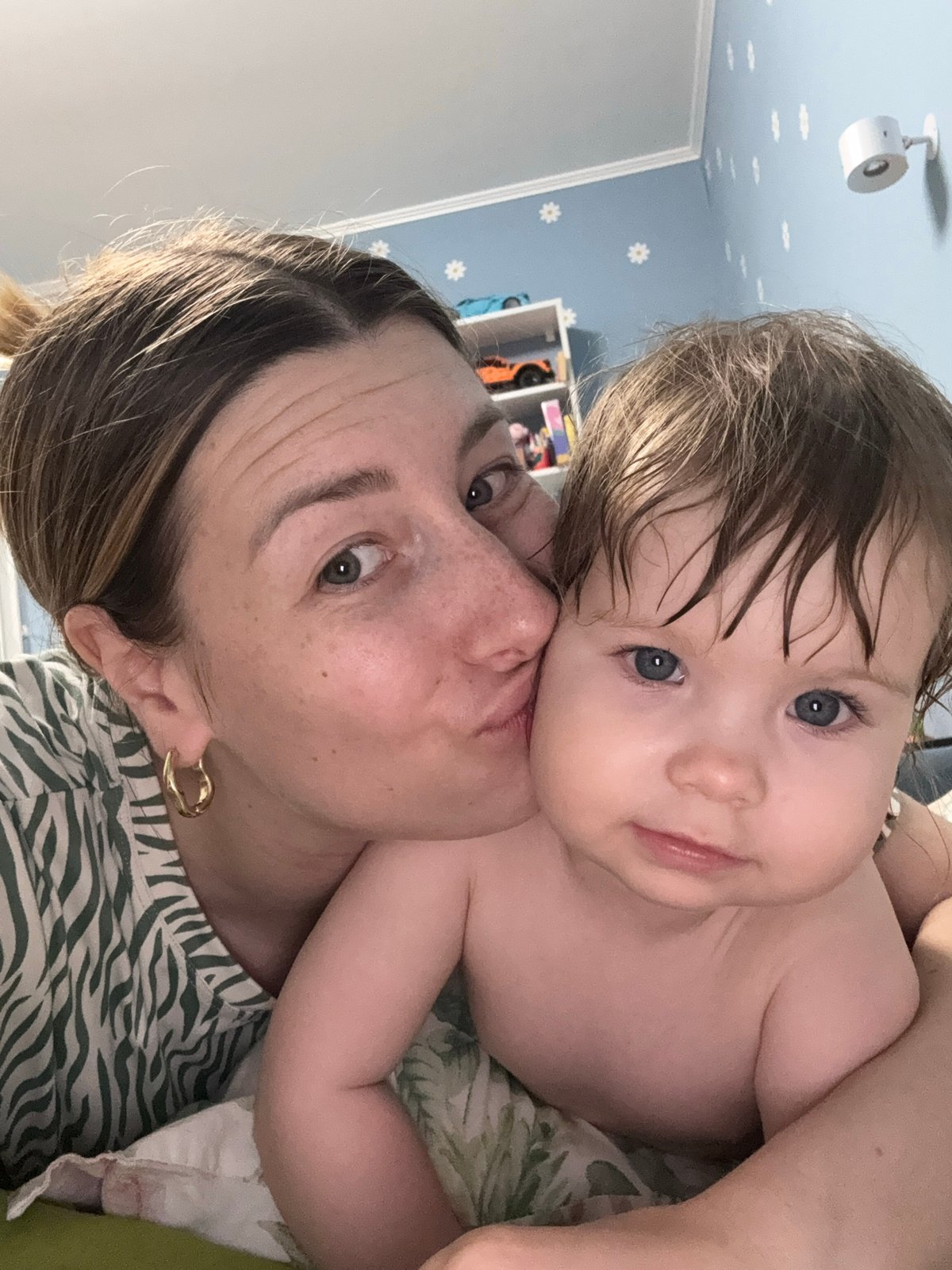 Quiet at-home moment with a baby in Moscow