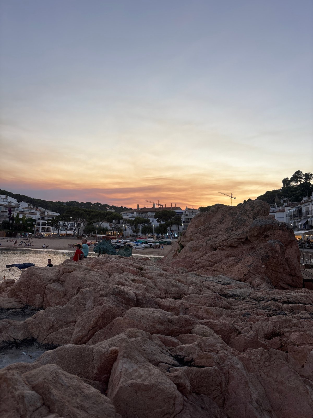 Costa Brava coves and beaches at golden hour