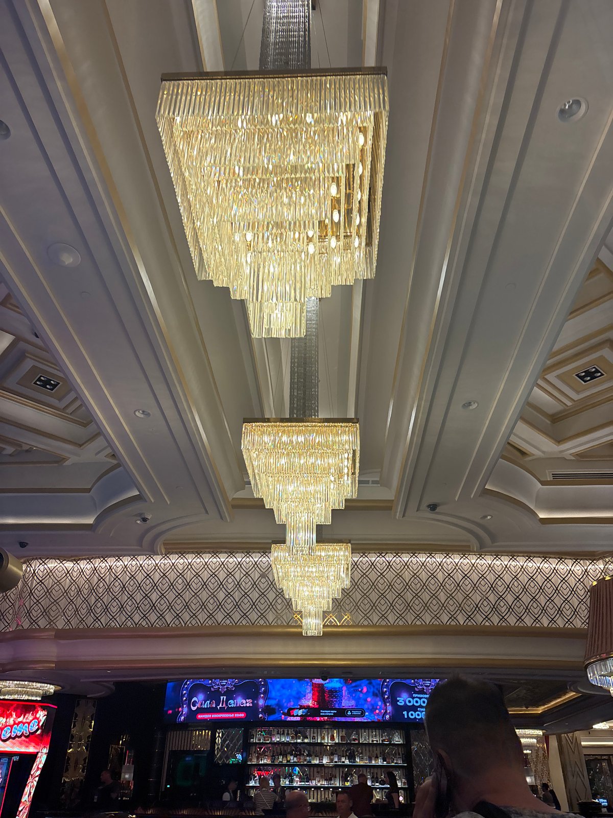 Evening out at a casino resort in Estosadok, Russia