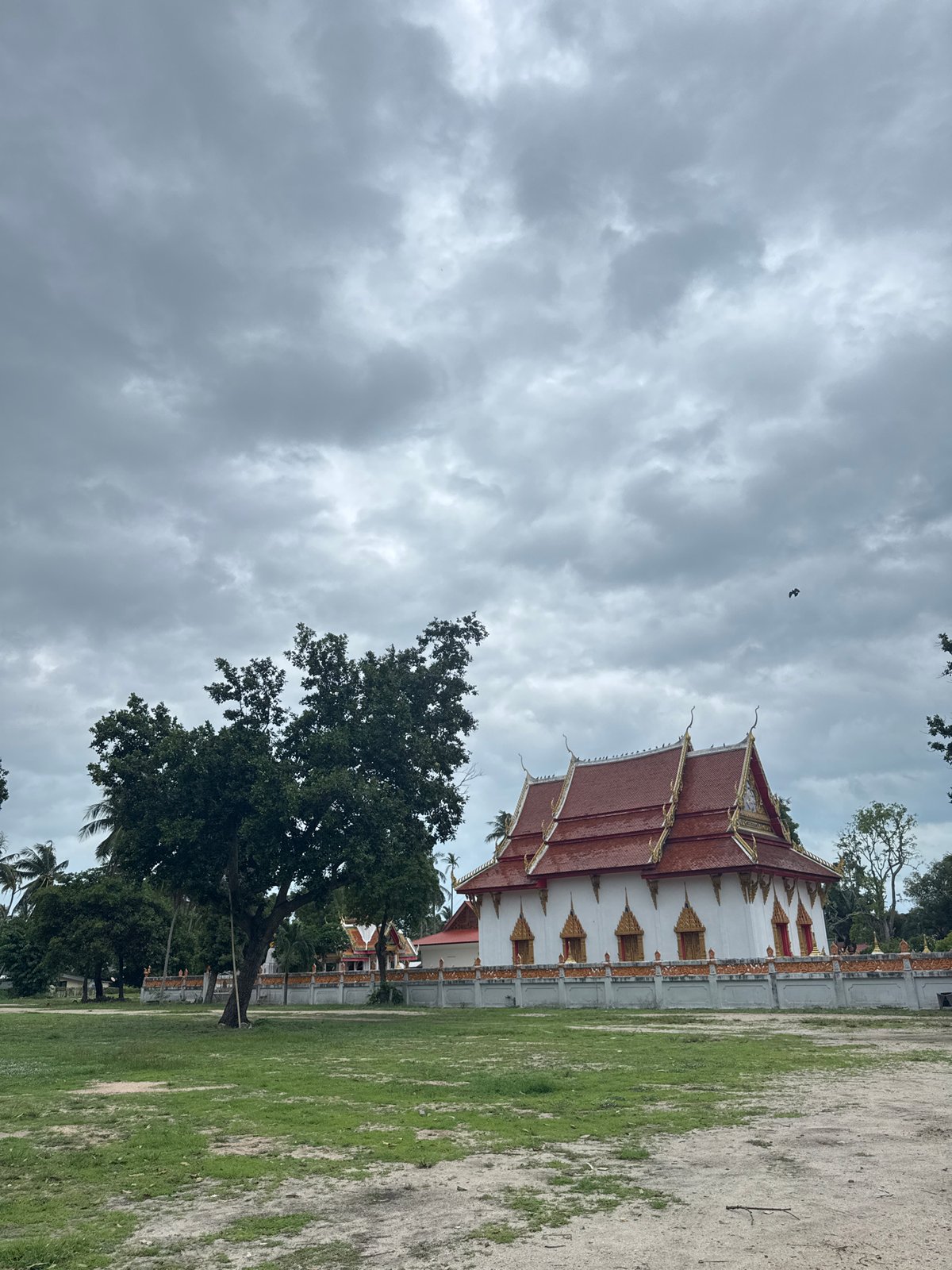 Temple visit documented on Koh Phangan island, Thailand