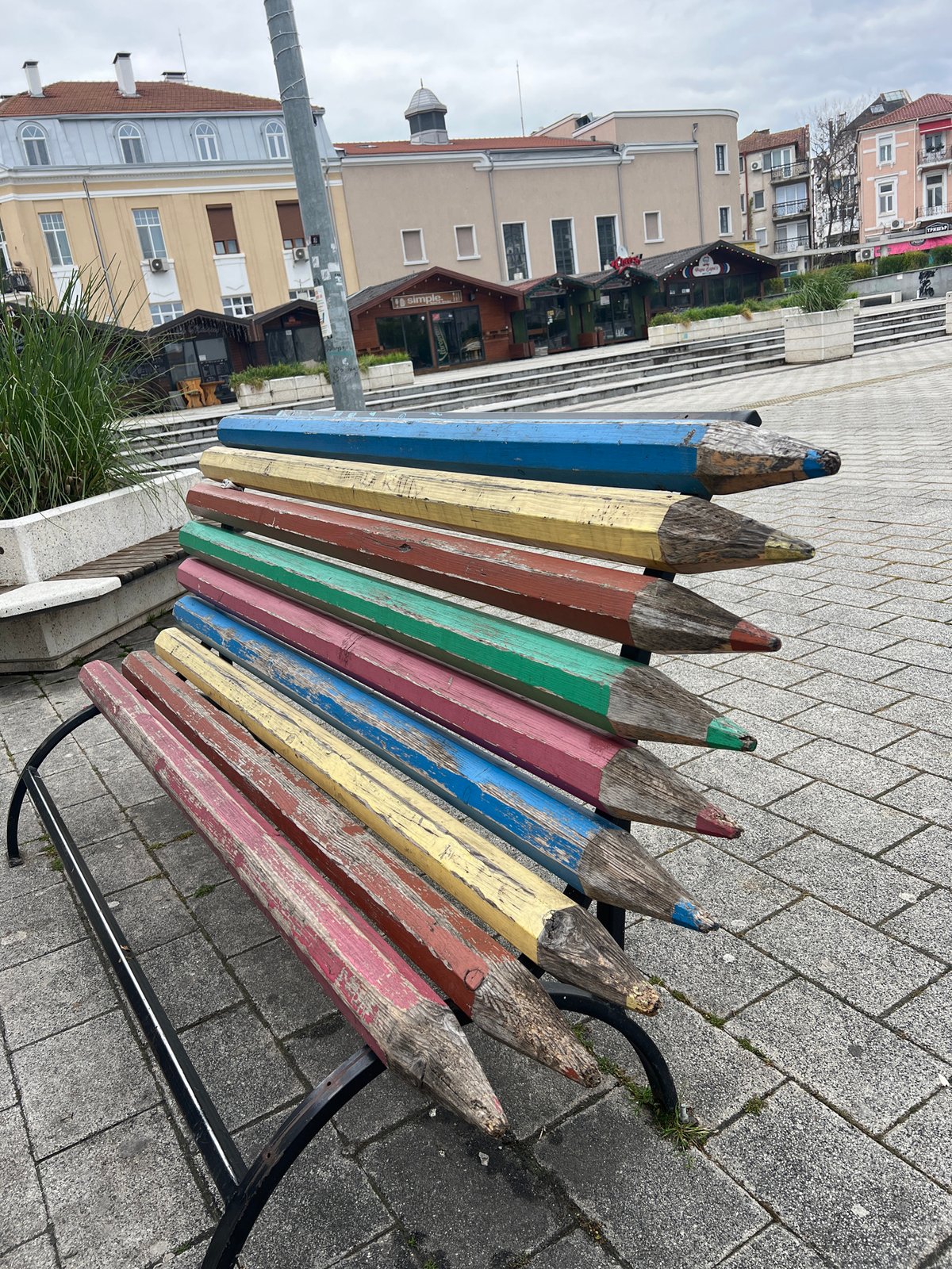 Art installations and landmarks documented across Burgas, Bulgaria