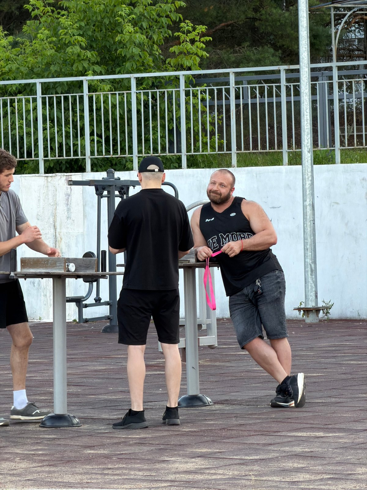Summer afternoon at a busy outdoor rec area in Chaikovsky