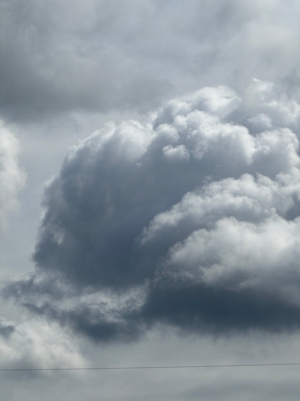 Dramatic cloud formations observed over Luxembourg city