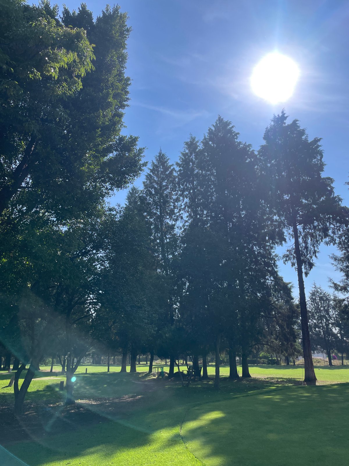 Afternoon golf outing documented in Cholula, Mexico