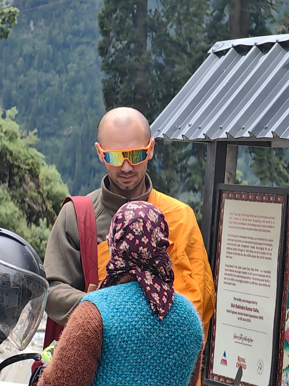 At the Atal Tunnel south portal on a misty Rohtang morning