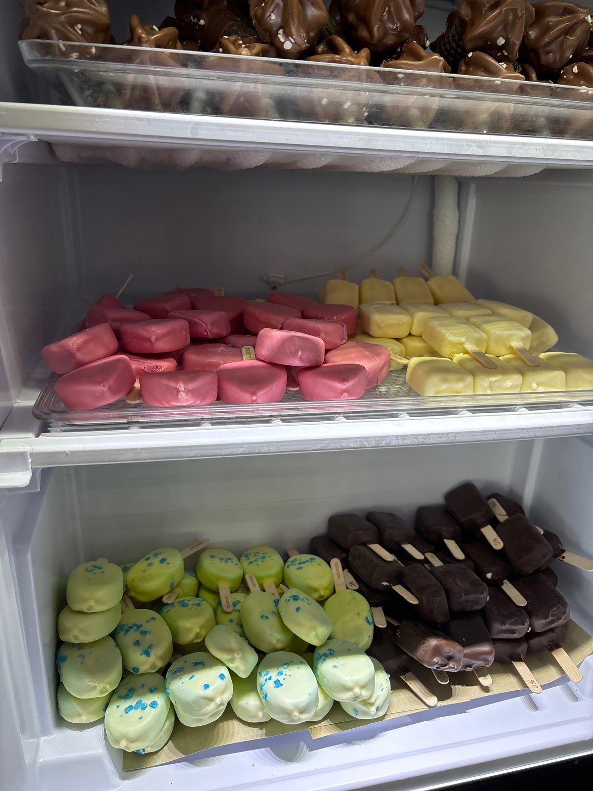 Popsicle inventory documented at Sofia location