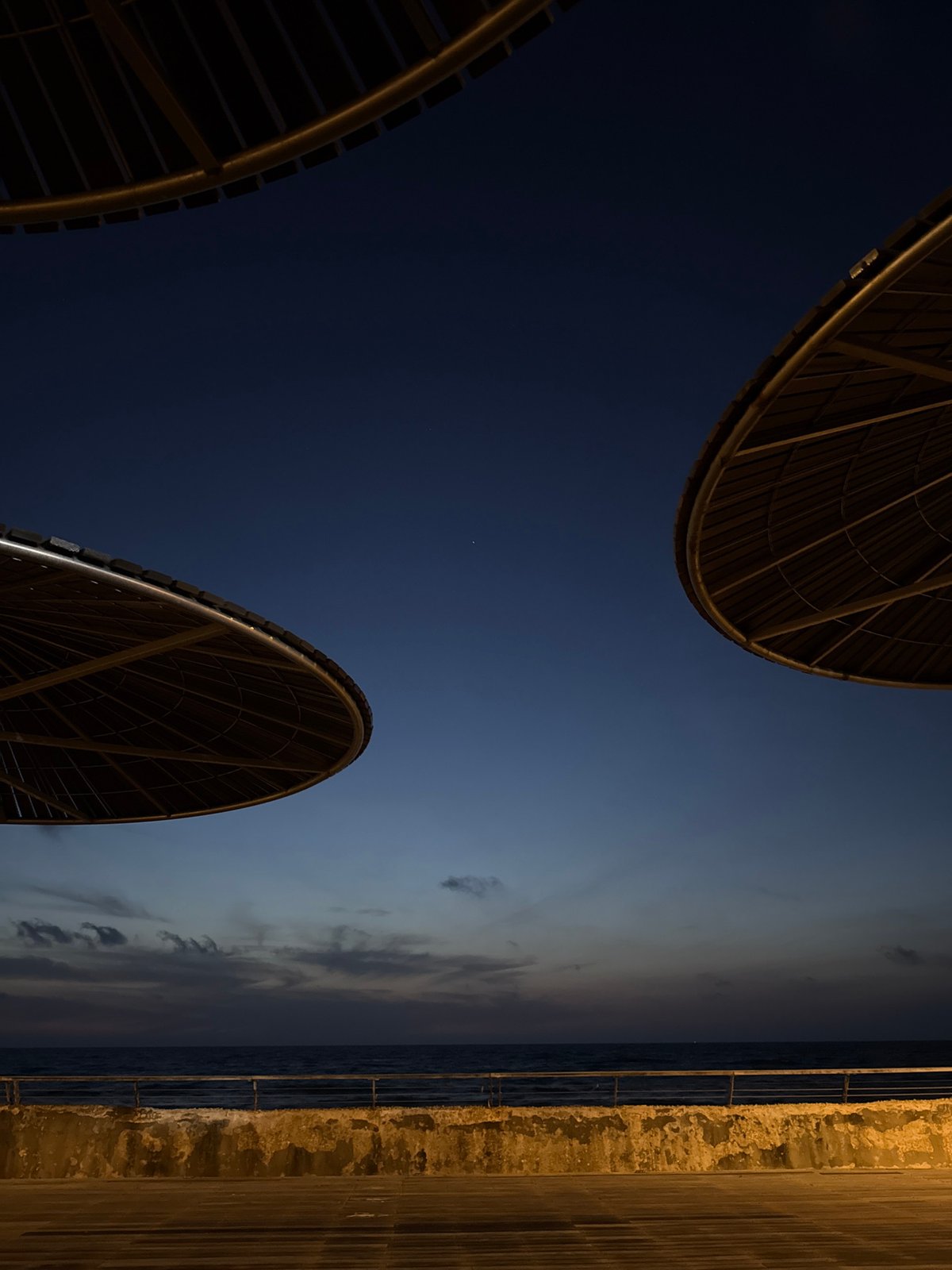 Evening coastal scenes captured in Tel Aviv