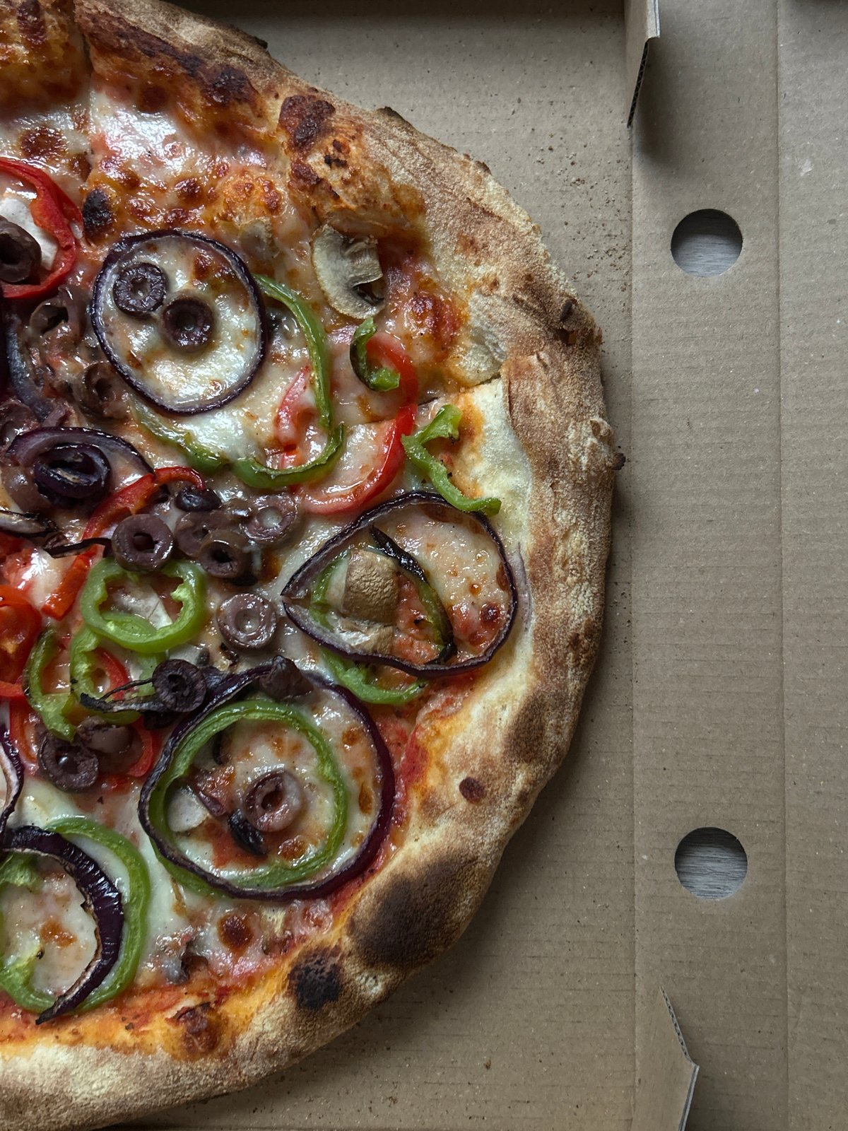 Sofia resident documents pizza delivery, toy horse during evening outing