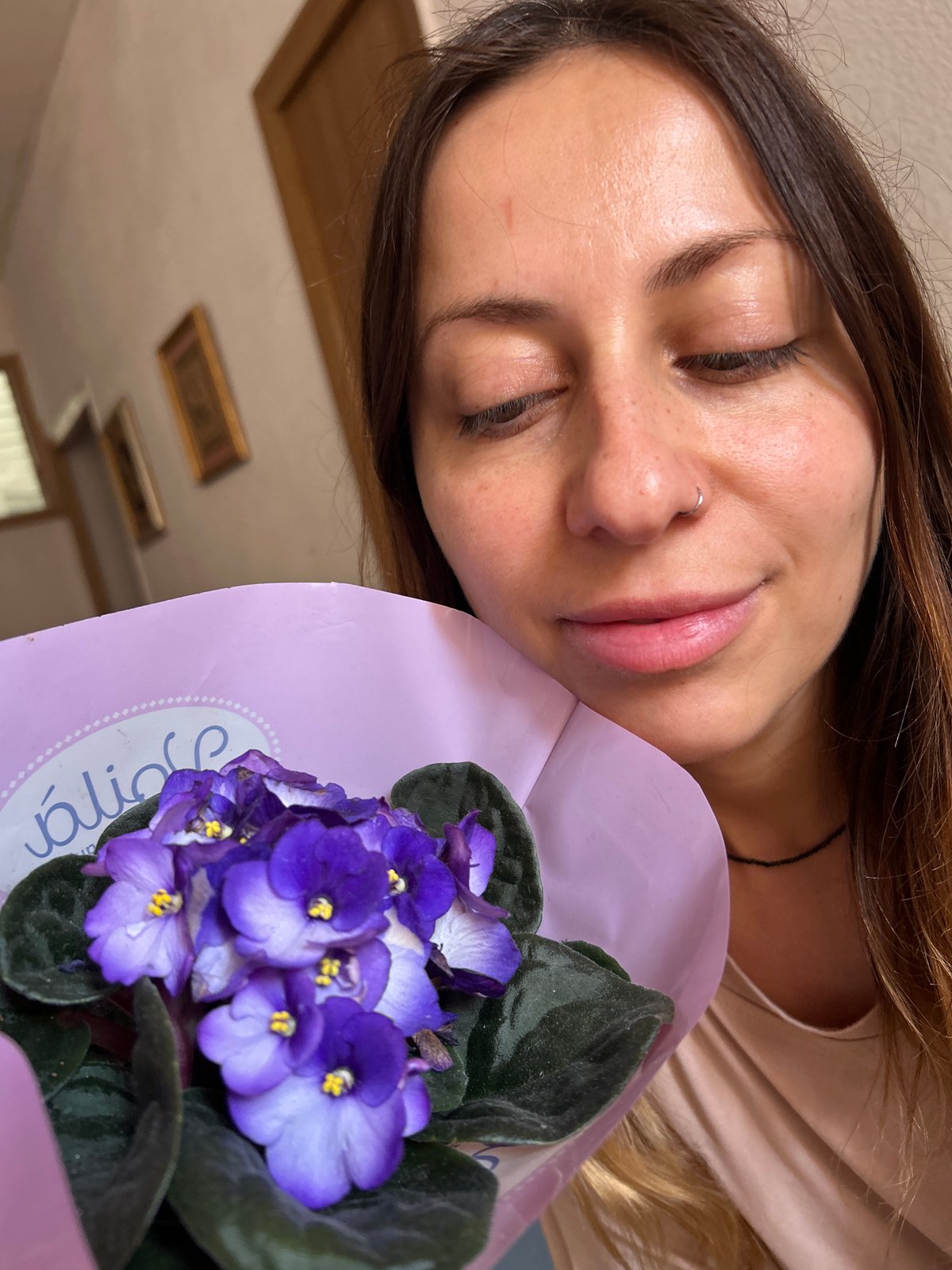 Woman enjoys quiet morning with pets in Barcelona home