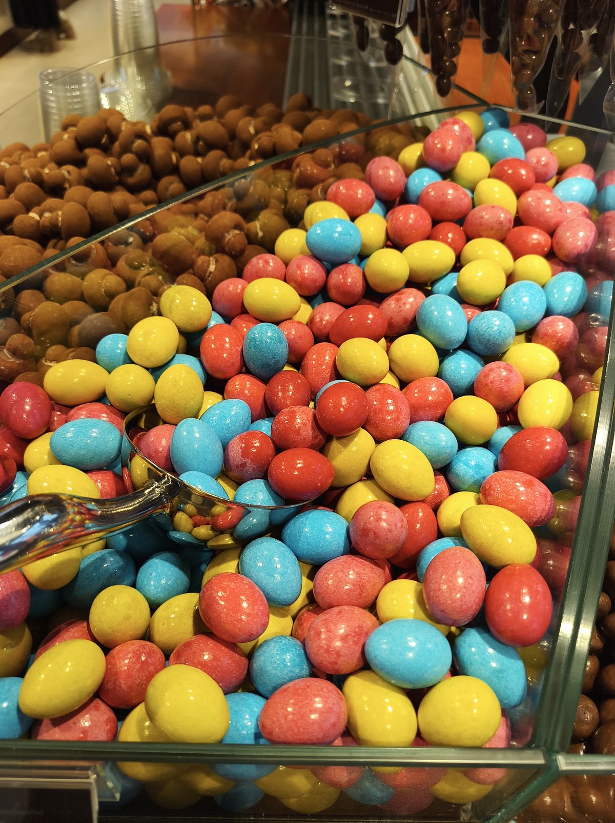 Inside a Roshen candy shop in Ternopil, Ukraine