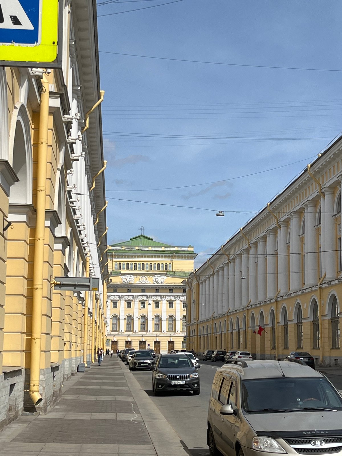 Tourist captures morning streetscapes across historic Saint Petersburg