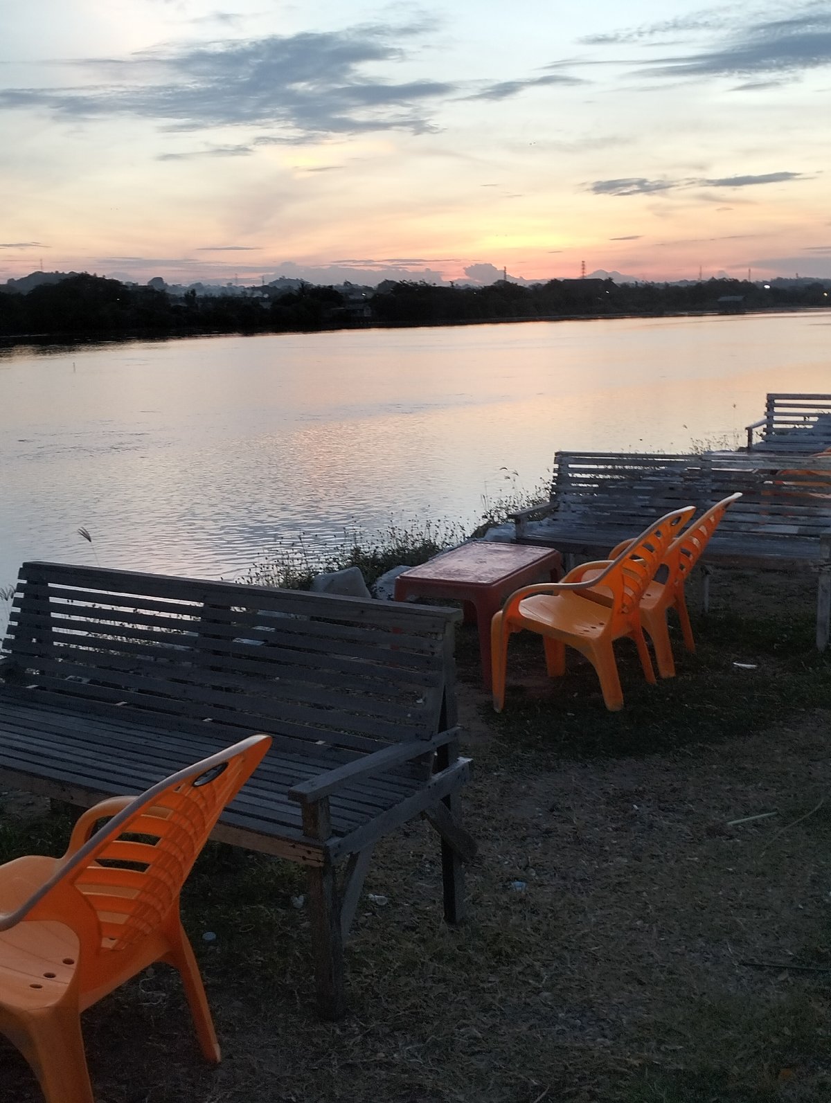 Coastal life and sunset scenes documented in Lhokseumawe, Indonesia