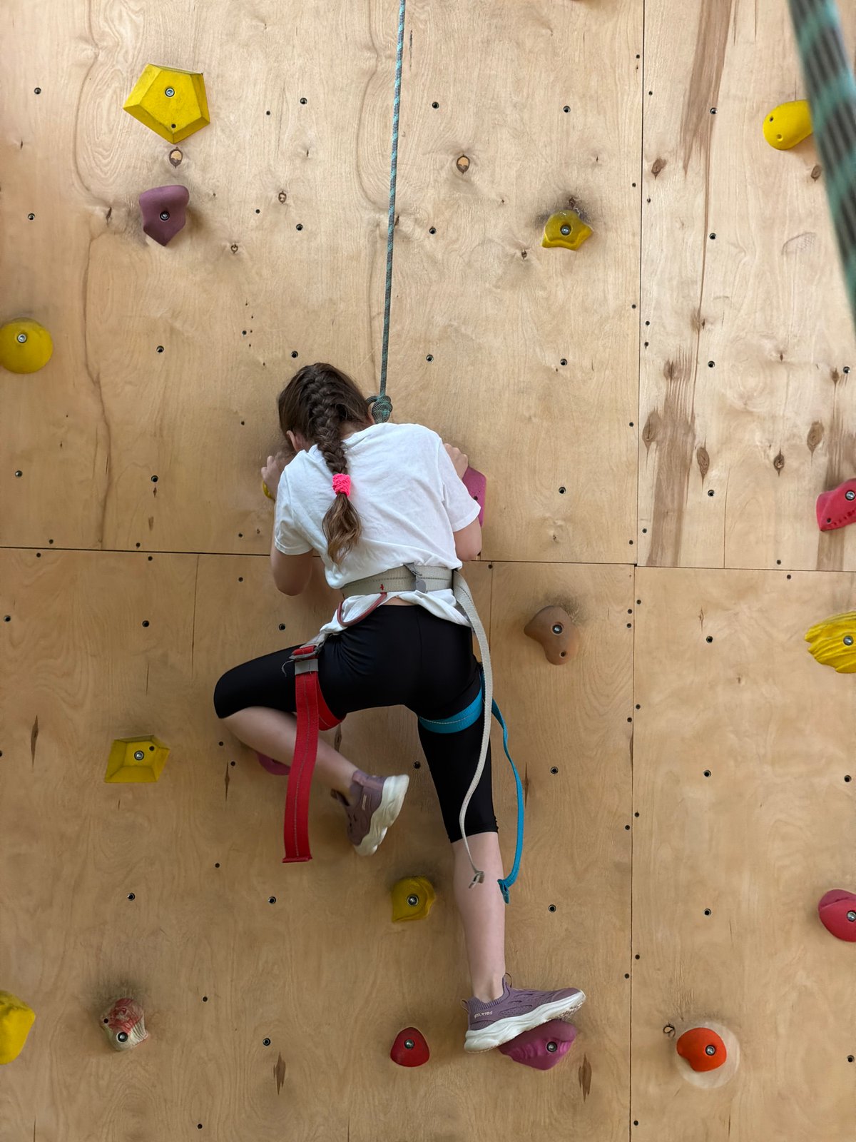 Indoor rock climbing session captured at Izhevsk sports facility