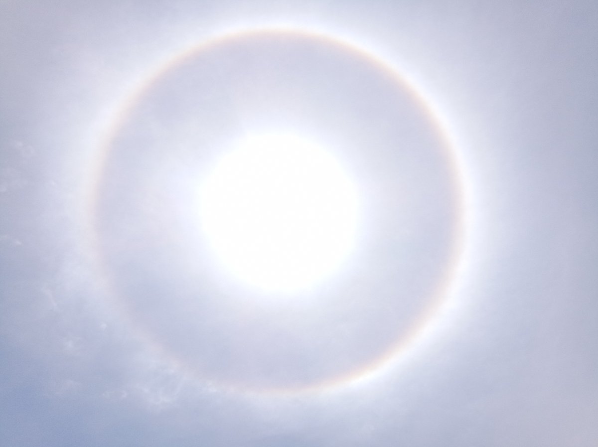 Solar halo observed over Porlamar, Venezuela