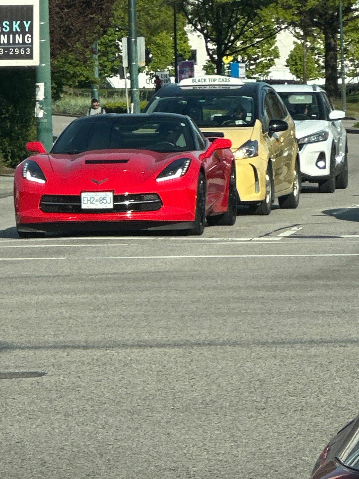 Red sports car spotted parked on Vancouver street