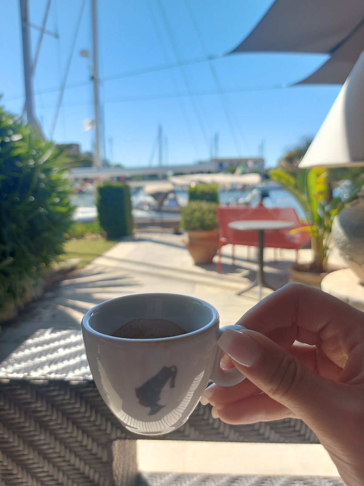 Morning espresso and balloon decorations spotted at Fiumicino waterfront