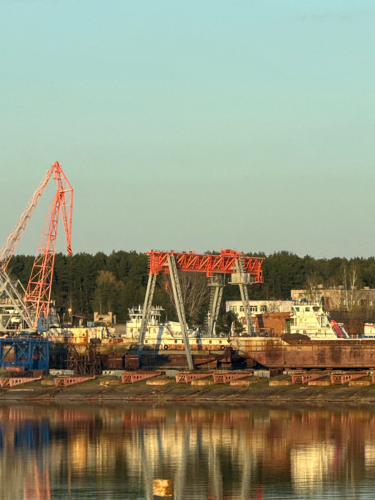 Clear skies over Kama shipyard operations in Chaikovsky